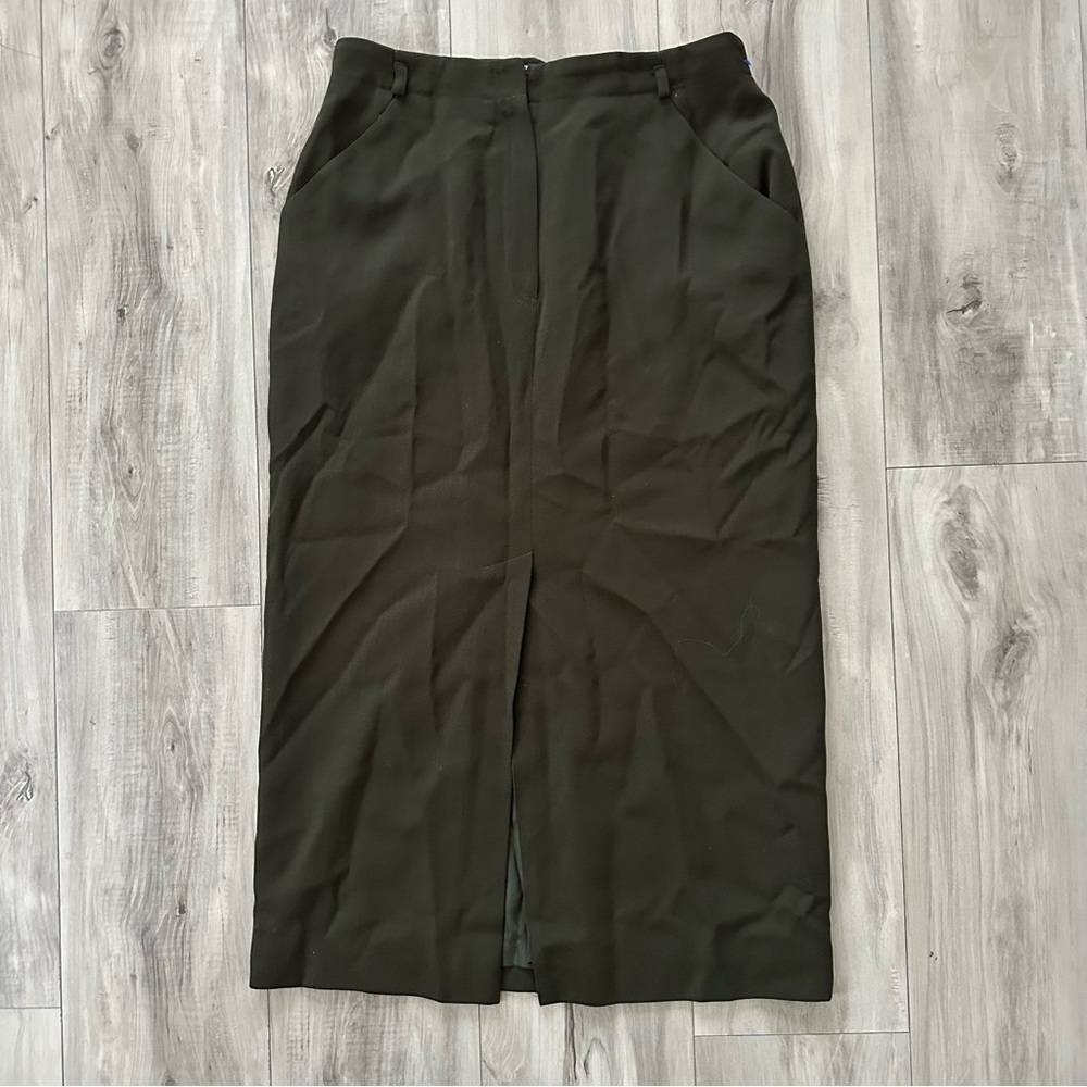 Vintage Green Pencil Skirt
